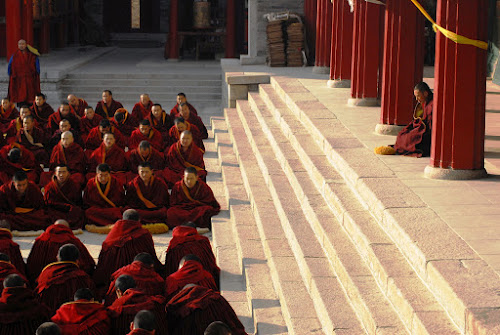 PAS_S1_DSC_0022 - Monks Chanting; November, 2010; China, Qinghai, Ta'er Monastery (塔尔寺)