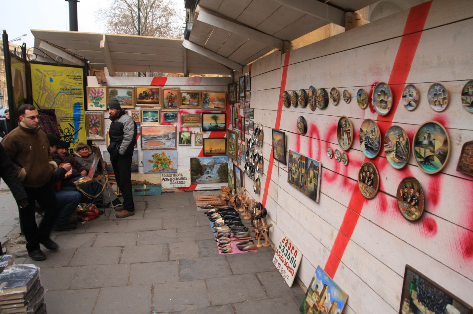 Stree art sales on Rustavelli