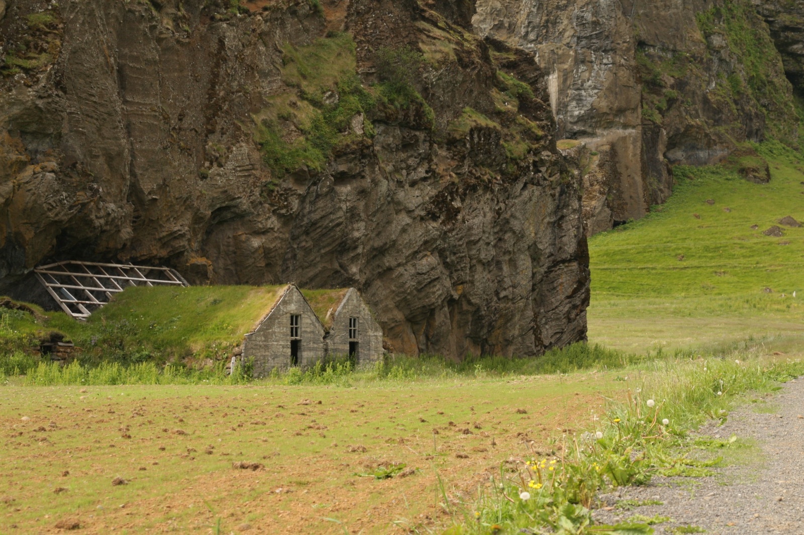 Probably remains of an old Viking farm