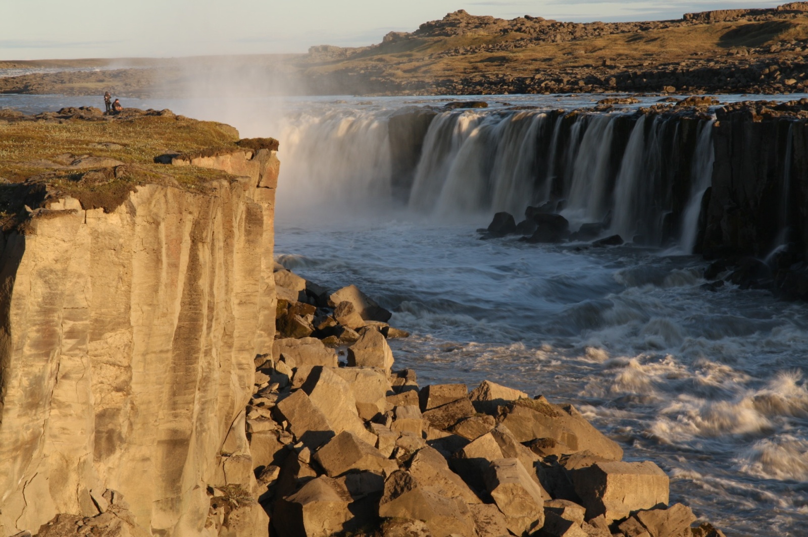 Selfoss is much lower but broader