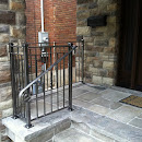 Stair case and railing for front entrance