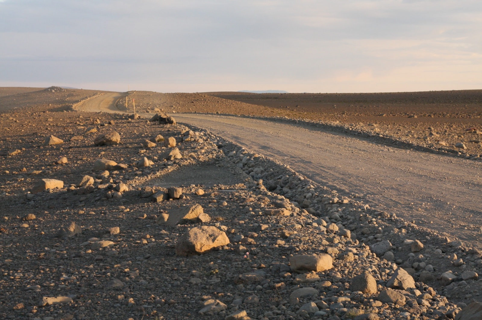 Moon-like and completely life-less landscape of the Interior