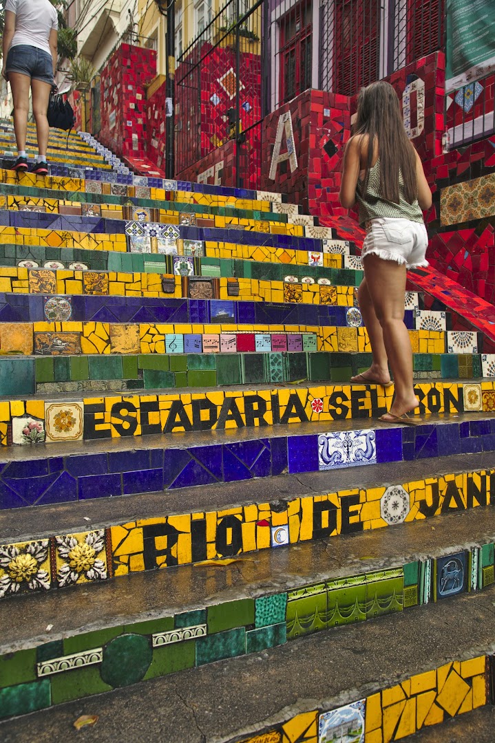 Escadaria Selaron was made by a Peruvian artist