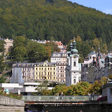 Pohled na centrum Karlových Varů - detail