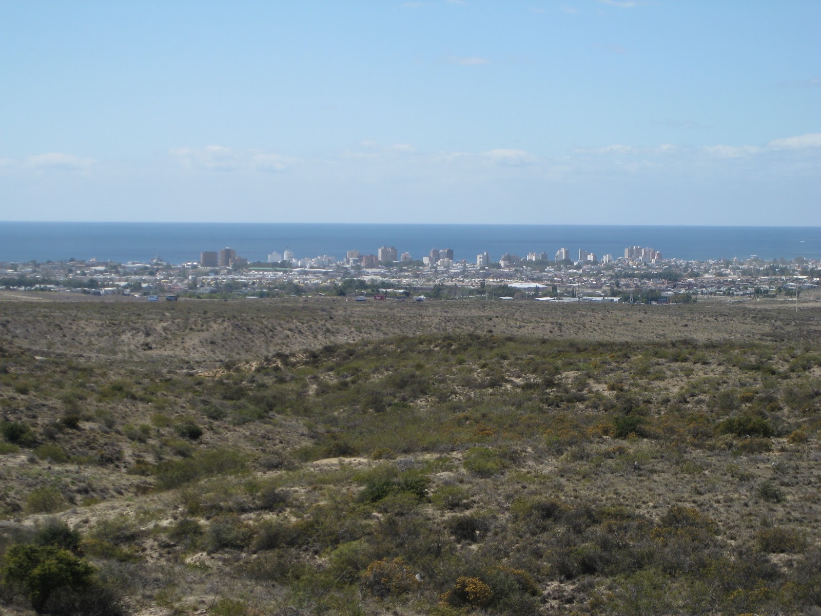 Looking down towards Puerto Madryn