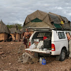 A morning in Himba traditional village near Opuwo