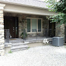 Newly renovated porch with new railings installed