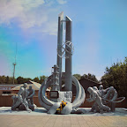 Memorial to the firefighters who went there first and didn't survive