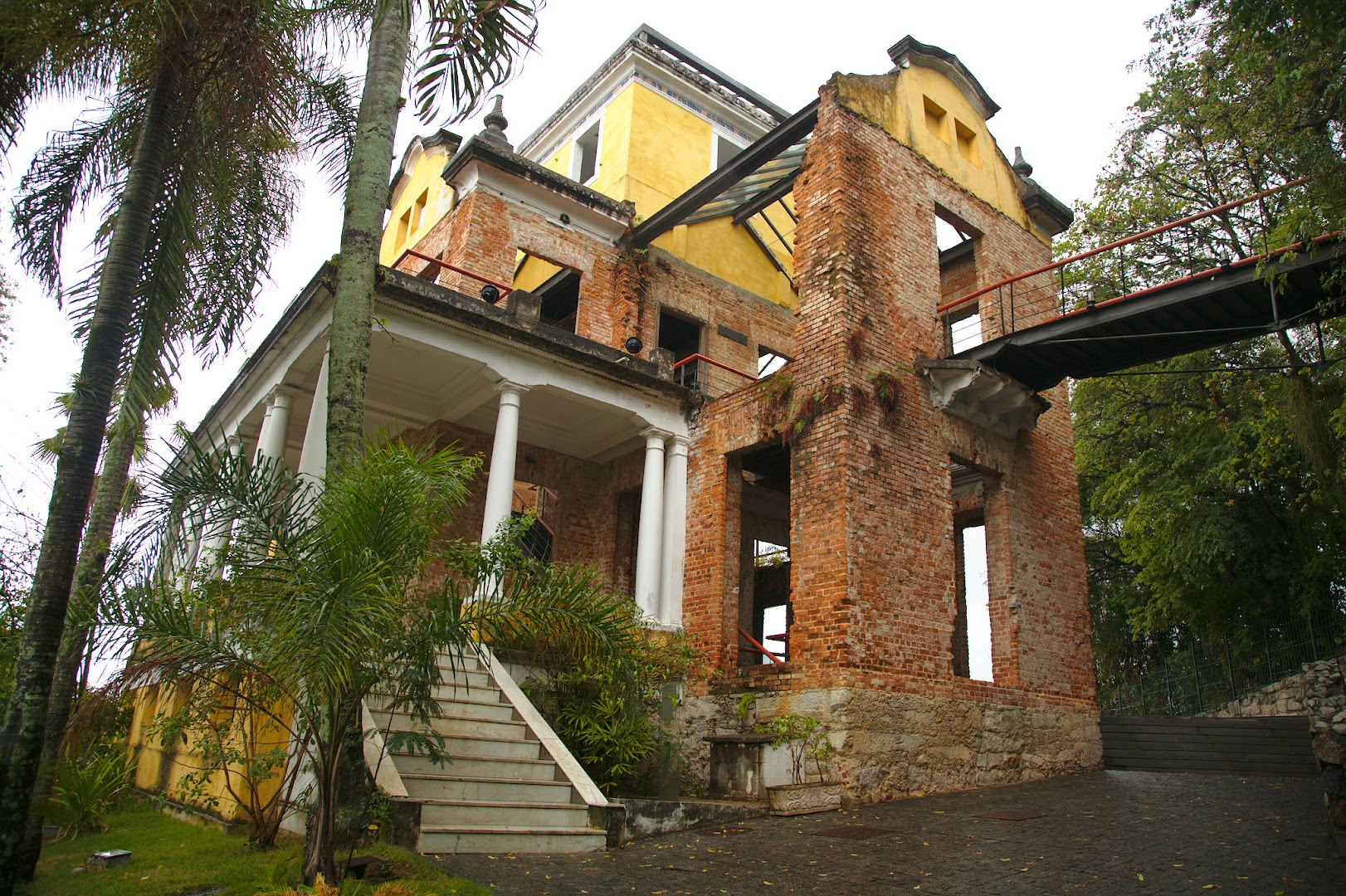 Abandoned manor house, where French writers, etc used to meet