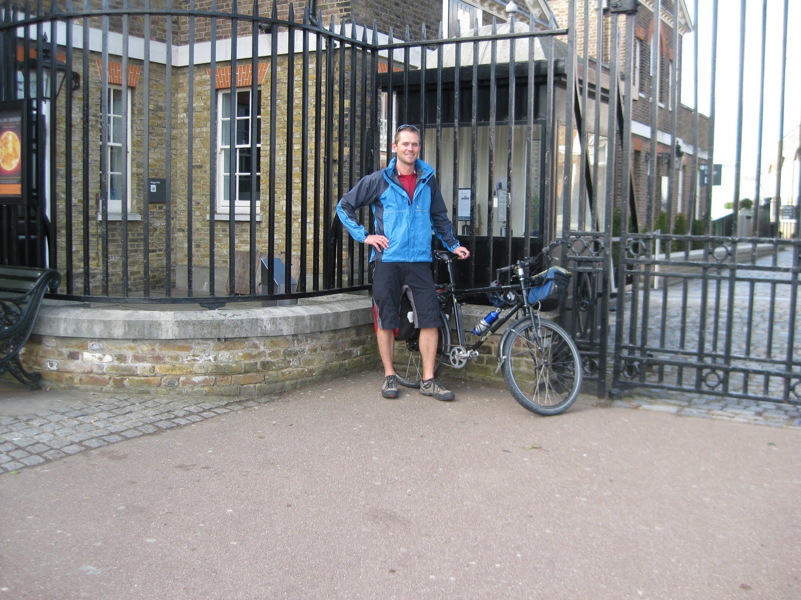 Just outside the Royal Observatory, having completed the first lap