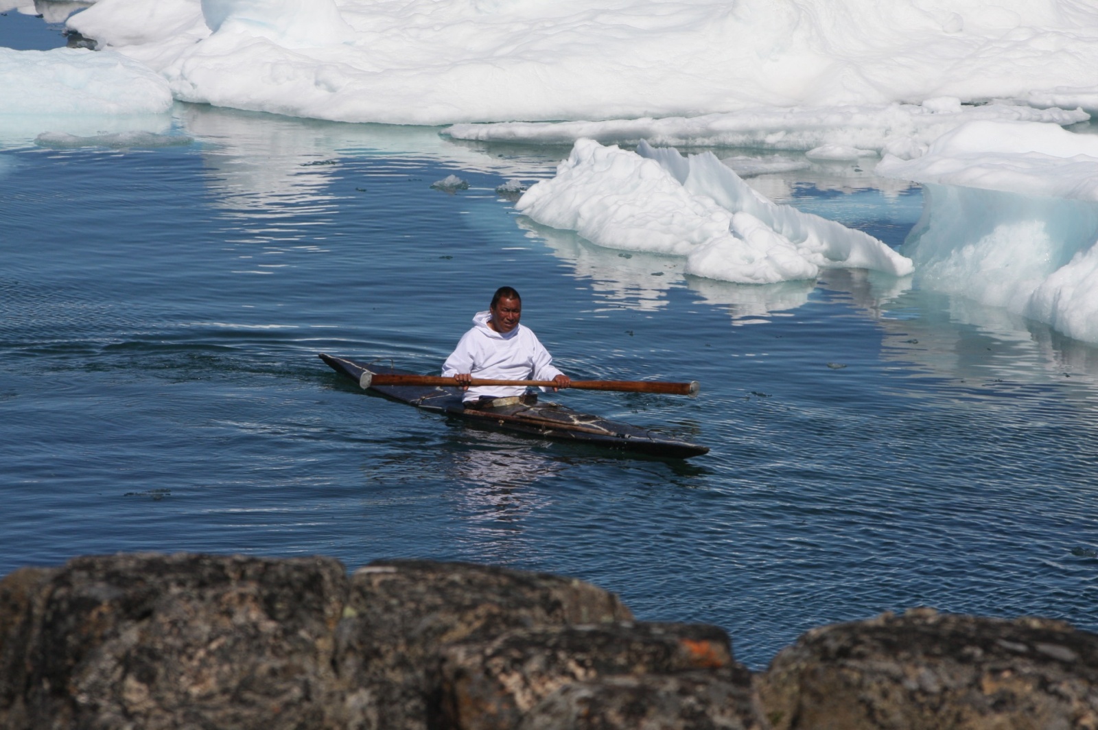 Most Europeans know at least two Inuit words: Qajaq (Kayak) and Anorak, both are visible here