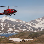 AirGreenland aircraft is approaching the heliport