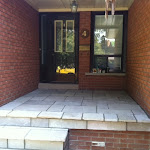 Small Porch area finished with interlock stone