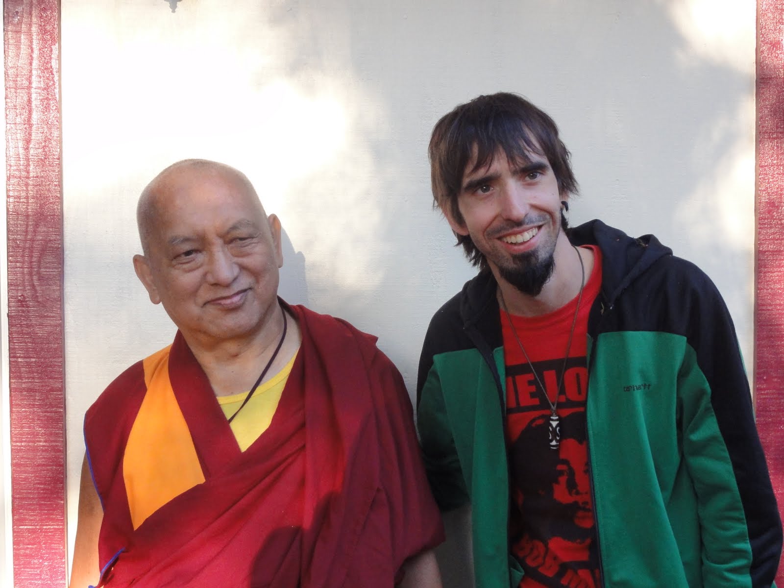 Lama Zopa Rinpoche and Tenzin Osel Hita.