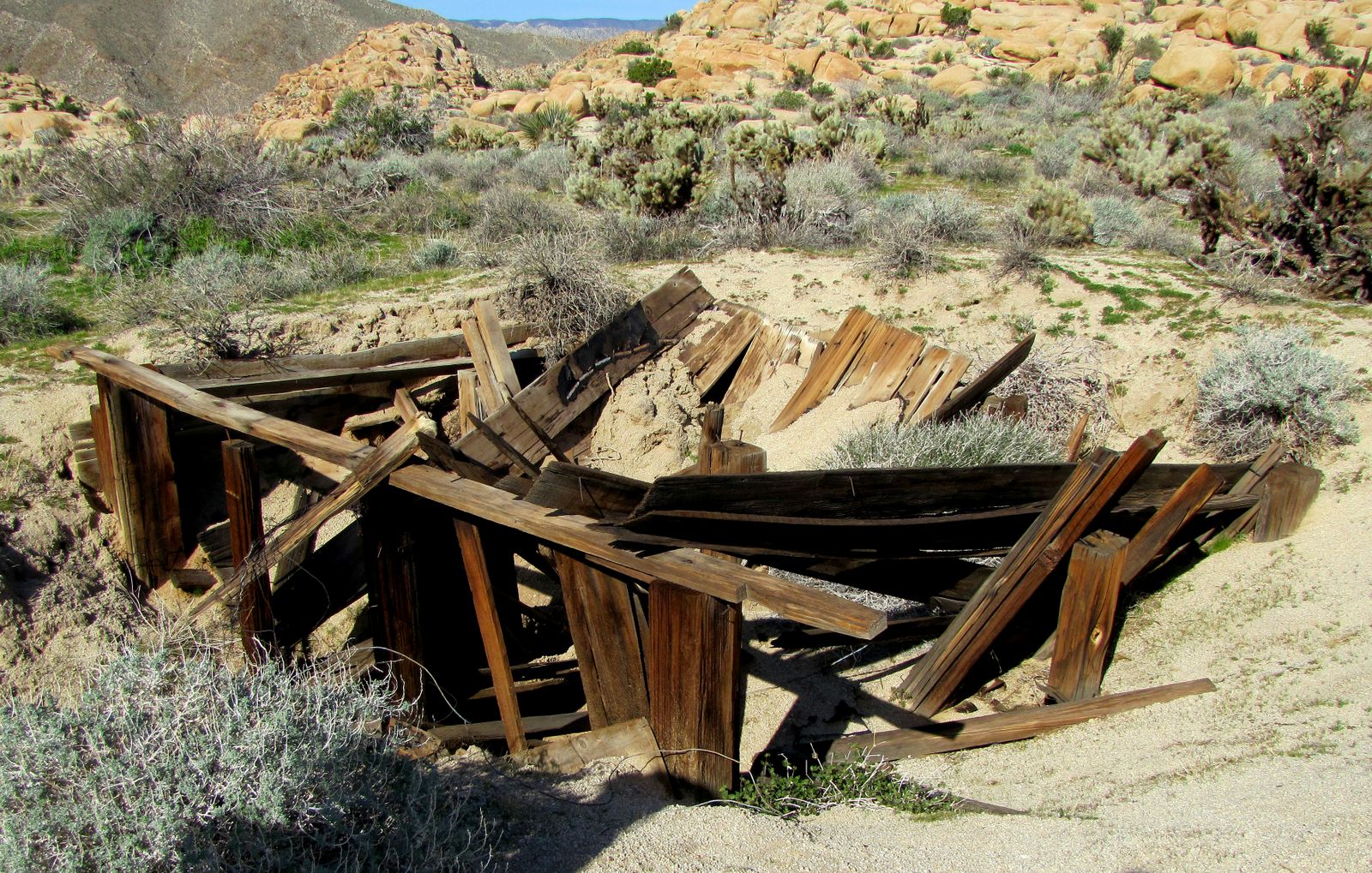 Remains of the Railroad Construction Camp.
