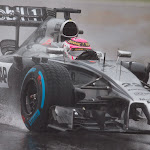 Jenson Button on track, McLaren MP4-29