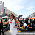 Grid girl for Nico Hulkenberg, Force India F1 VJM07