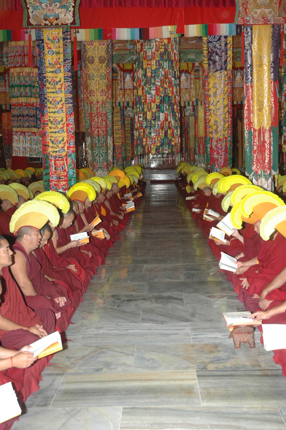 Sera Je Monastery monks performing pujas sponsored by the Puja Fund