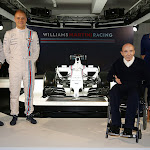 Williams Martini FW36 with Felipe Massa, Valtteri Bottas, Sir Frank Williams and Claire Williams