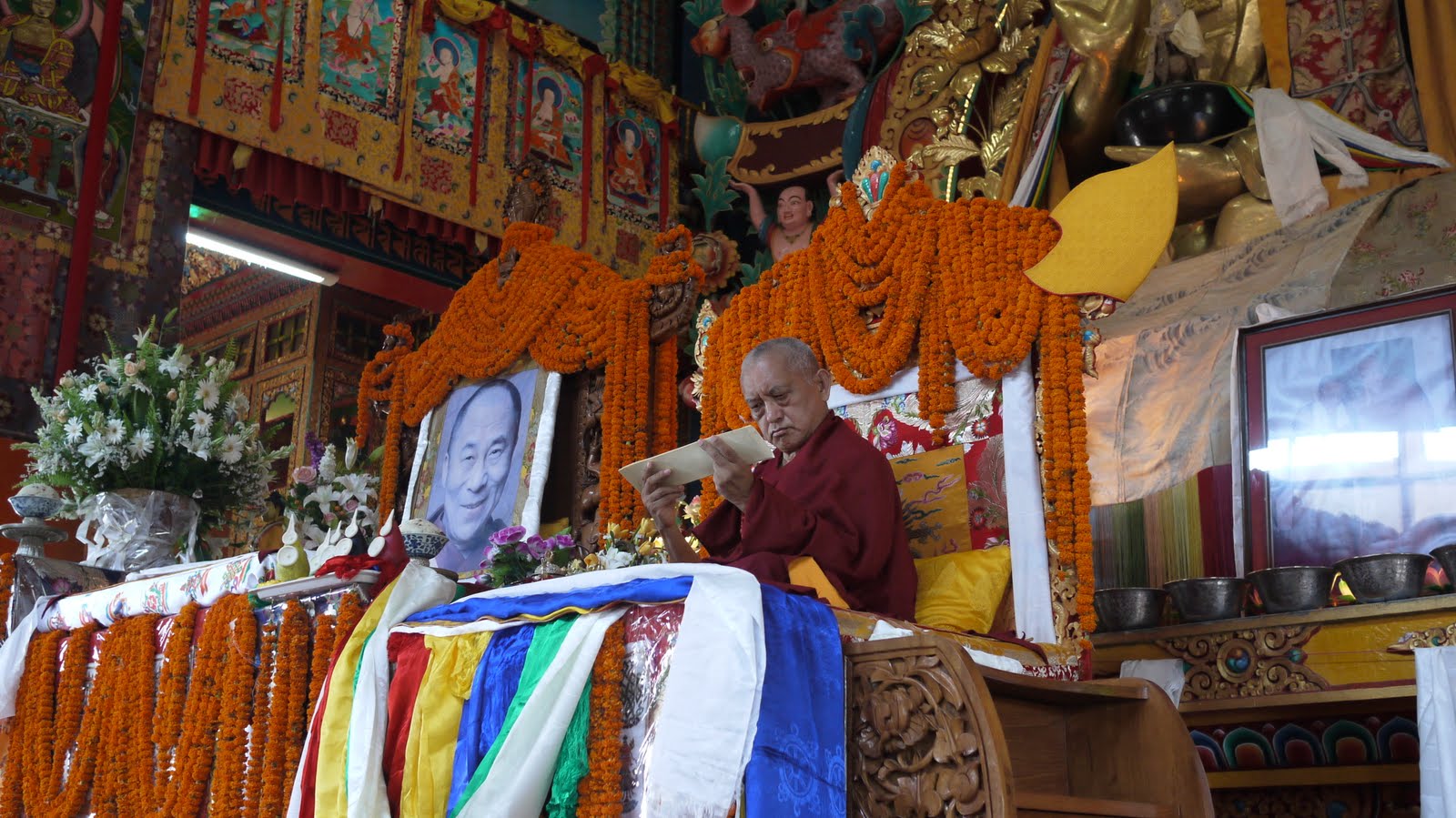 Long life puja at Kopan Monastery, 2010.