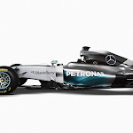 Mercedes W05 left side view