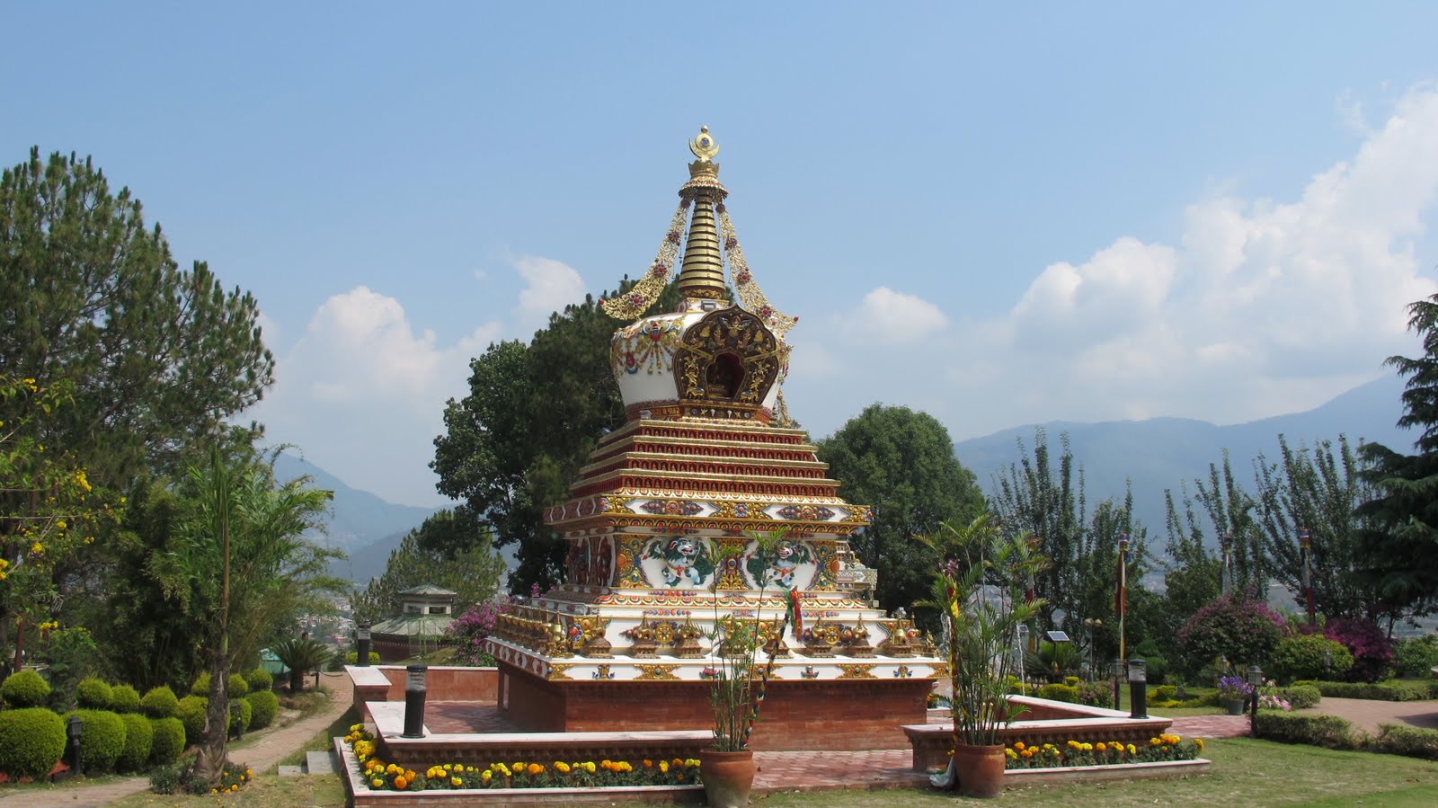 Lama Lhundrup's stupa, Kopan Monastery, Nepal.