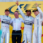 Top 3 finishers: 1. Hamilton 2. Rosberg 3. Bottas
