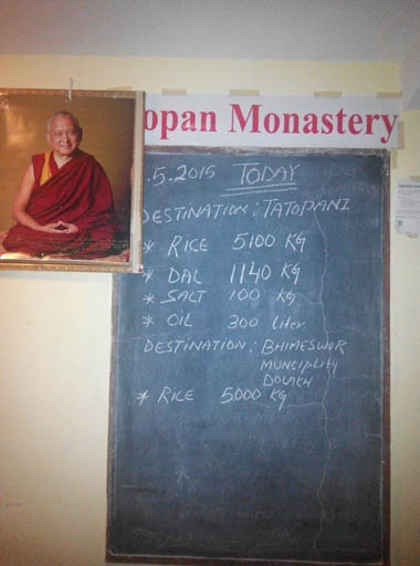 Kopan Monastery, Nepal, May 2015. Photo by Geshe Thuten Jinpa.