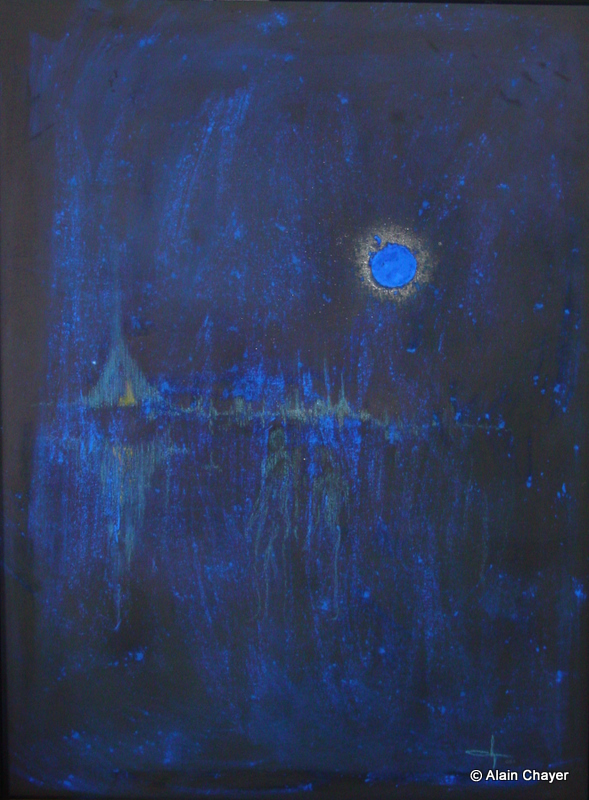095 - Lune Bleue - 2001
115 x 85 - Craie sur toile