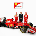 Ferrari F14 T with Ferando Alonso, Stefano Dominicali, Kimi Raikkonen