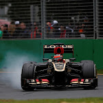 Kimi Raikkonen, Lotus E21 pushing