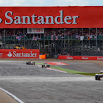 Fernando Alonso (Ferrari) still in front of Sebastian Vettel (Red Bull)