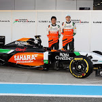 Sergio Perez & Nico Hulkenberg Force India F1 VJM07