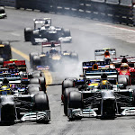 Start of Monaco Grand Prix