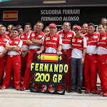 Fernando Alonso's 200 F1 GP