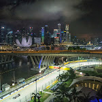 Singapore circuit with skyline
