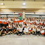 3rd place celebration Force India