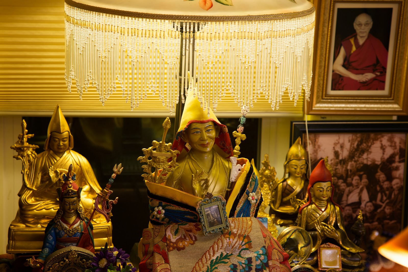 Statues in the Prajnaparamita room. Photo by Ven. Thubten Kunsang.