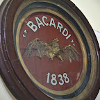 The original Bacardi logo - the dead bat was found in the rum factory in 1838