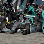 Nico Rosberg, Mercedes W06 pitting