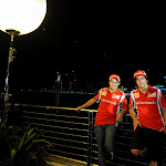 Ferrari Teammates Massa and Alonso Marina Bay Singapore