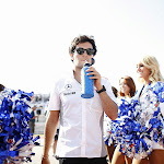 Sergio Perez and the F1 beauties