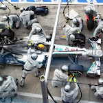 Lewis Hamilton, Mercedes W04 pitstop