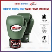 Găng Tay Boxing/ Muay Twins Fbgvl1 Cao Cấp – Xanh Olive