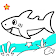 Requin bébé à colorier pour les enfants icon