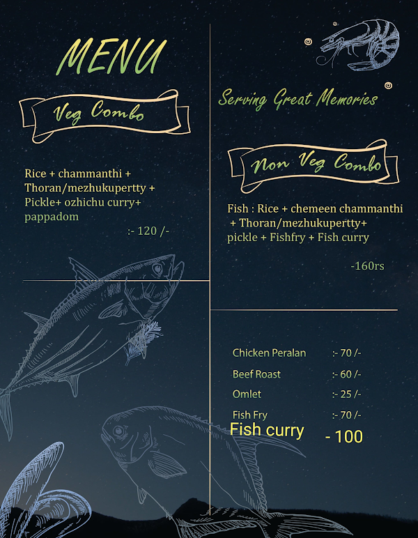 Kayaloram SGM menu 