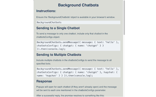 Background Chatbots - Use AI Chatbots like ChatGPT In Your Apps for Free!