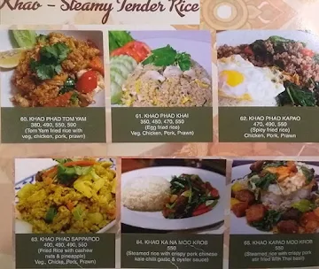 Absolute Thai menu 