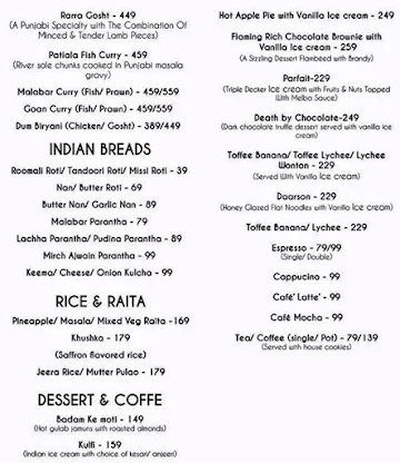 Caffe 9 menu 