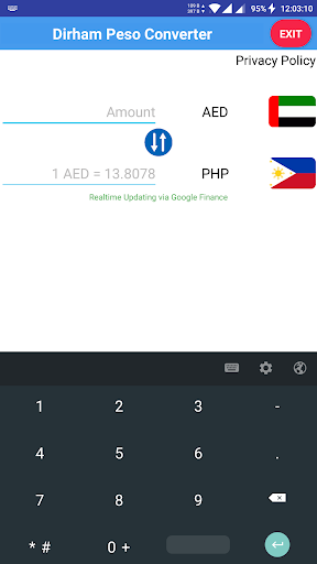 Dirham Philippine Peso Converter - AED to PHP